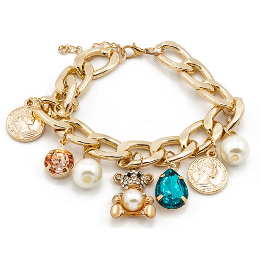 Bransoletka SWEET CHARMS CHAIN iceberry bialy akryl