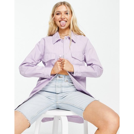 Pimkie – Liliowa koszula wierzchnia-Fioletowy Pimkie XS Asos Poland