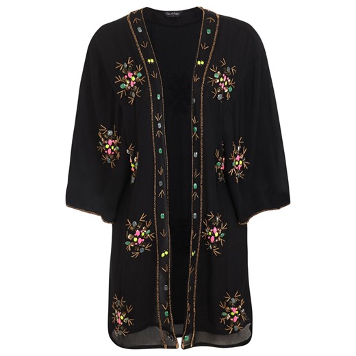 Black Embellished Kimono miss-selfridge czarny kimono