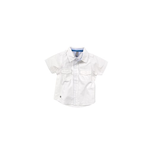 Biała koszula dla chłopca krótki rękaw 74 - 122 KS3 blumore-pl bialy bawełniane