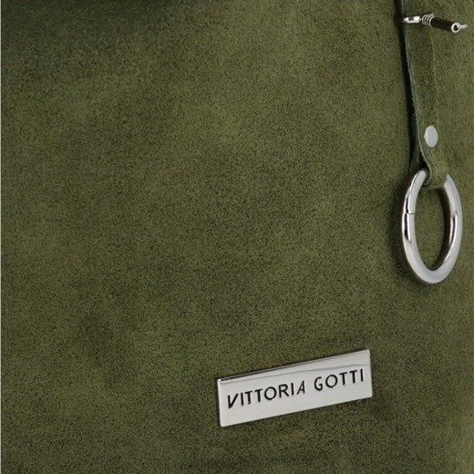 Shopper bag Vittoria Gotti ze skóry na ramię 