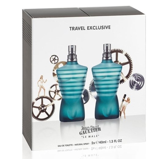 Jean Paul Gaultier, Le Male, zestaw, woda toaletowa, spray, 2x40 ml Jean Paul Gaultier smyk promocyjna cena