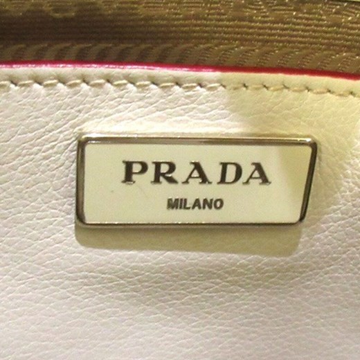 Prada shopper bag na ramię beżowa matowa duża 