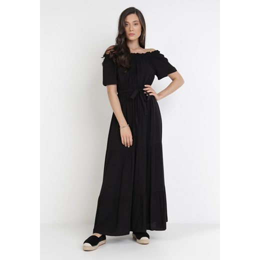 Czarna Sukienka Kissorise L/XL Born2be Odzież