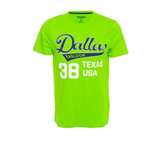 T-shirt with Dallas print terranova zielony szorty
