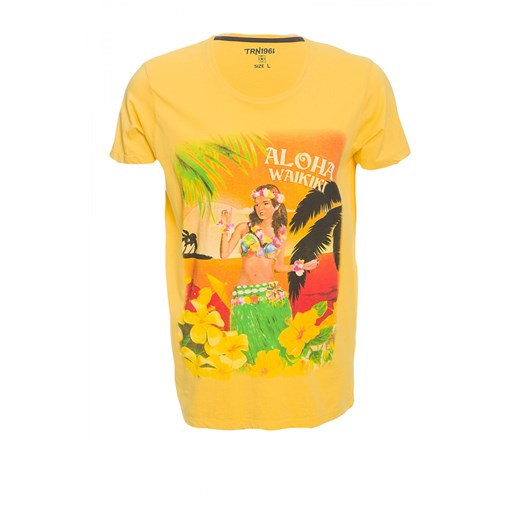 Hawaii t-shirt terranova zolty szorty