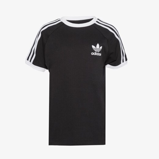 T-shirt chłopięce Adidas z krótkimi rękawami czarny w paski 