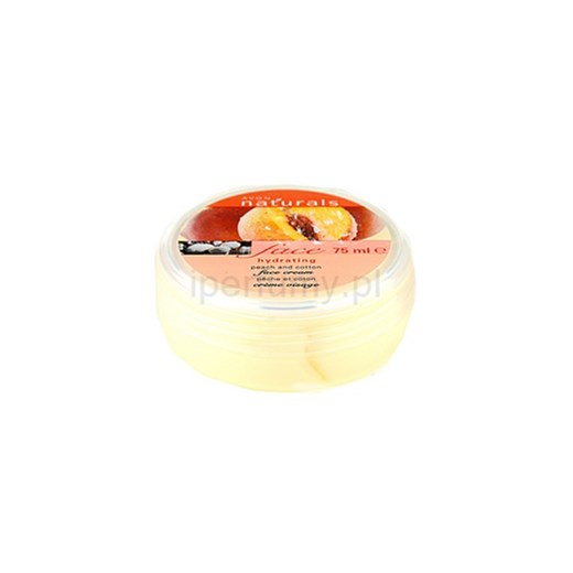 Avon Naturals Face krem nawilżający z brzoskwinią i bawełną (Face Peach and Cotton Hydrating Face Cream) 75 ml iperfumy-pl zolty naturalne