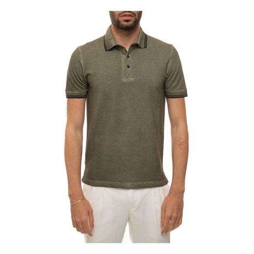 Short-sleeved polo shirt Canali 56 IT showroom.pl