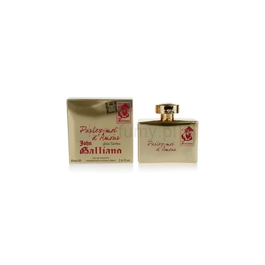 John Galliano Parlez-Moi d´Amour Gold Edition woda toaletowa dla kobiet 80 ml
