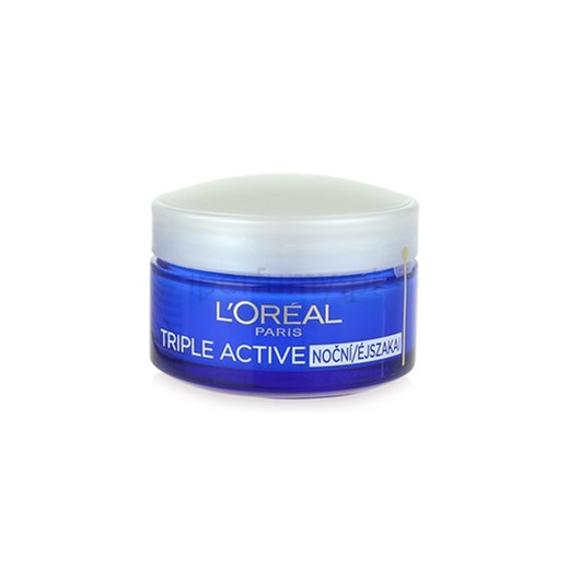 L'Oréal Paris Triple Active nawilżający krem na noc 50 ml iperfumy-pl niebieski regenerujący