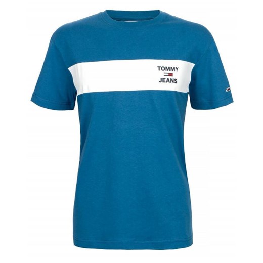 Tommy Hilfiger T-shirt Męski Regular Fit Blue ze sklepu dewear.pl w kategorii T-shirty męskie - zdjęcie 113612933