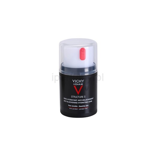 Vichy Homme Structure S krem nawilżający do skóry zwiotczałej For Sensitive Skin (Anti-Slackening Hydrating Care) 50 ml iperfumy-pl fioletowy odmładzająca