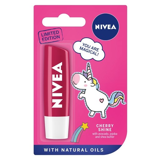 Nivea, Pielęgnująca, pomadka do ust, Cherry Shine Limited Edition, 4.8g Nivea smyk