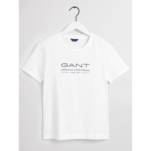 Koszulka w kolorze białym Gant M wyprzedaż Limango Polska