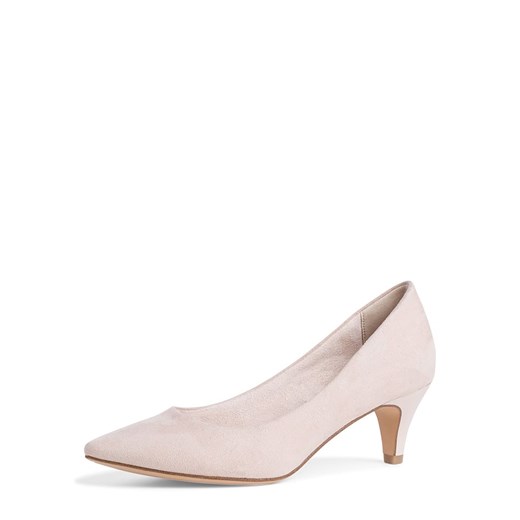 Różowe czółenka Tamaris ze skóry bez zapięcia 