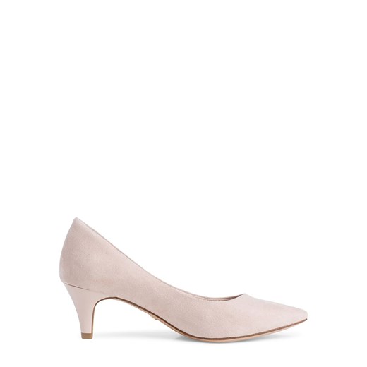 Czółenka Tamaris eleganckie ze skóry na wiosnę bez zapięcia 