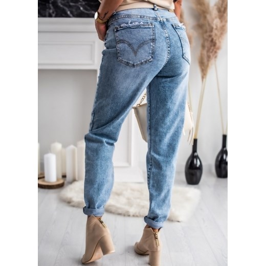 Spodnie jeansowe w3262-1 Fason XL Fason