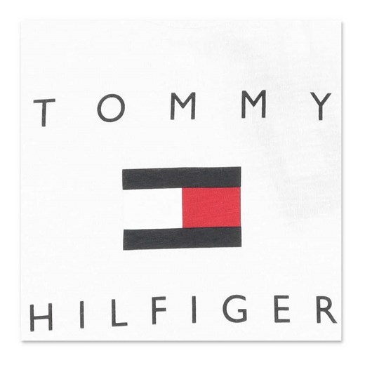 T-shirt chłopięce biały Tommy Hilfiger z krótkim rękawem 