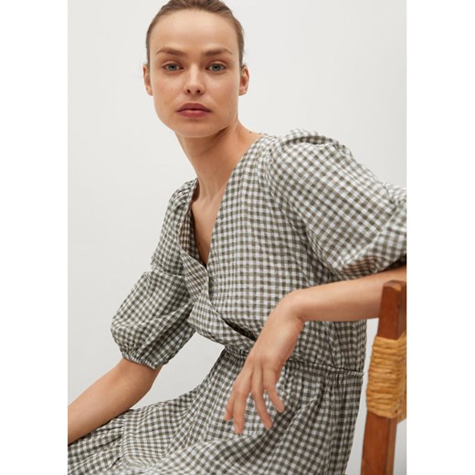 Sukienka Mango zielona na co dzień 