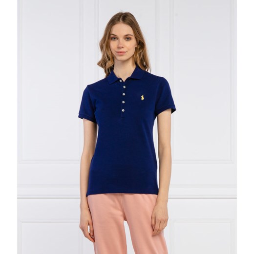 Bluzka damska Polo Ralph Lauren na wiosnę z kołnierzykiem 