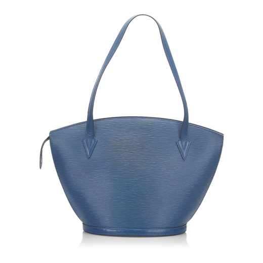 Shopper bag Louis Vuitton granatowa elegancka bez dodatków 