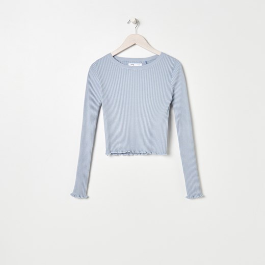 Sinsay - Krótki sweter - Niebieski Sinsay L Sinsay