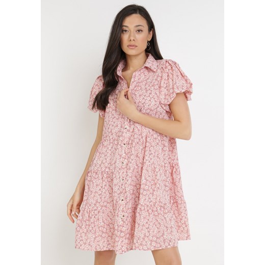 Różowa Sukienka Myrithiche ze sklepu Born2be Odzież w kategorii Sukienki - zdjęcie 113776073