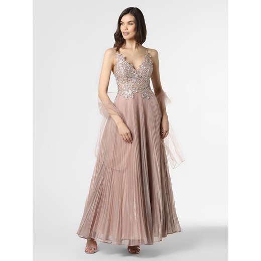 Luxuar Fashion - Damska sukienka wieczorowa z etolą, różowy Luxuar Fashion 42 vangraaf
