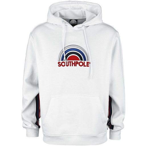 Southpole - Multi Color Logo Hoodie - Bluza z kapturem - biały M EMP
