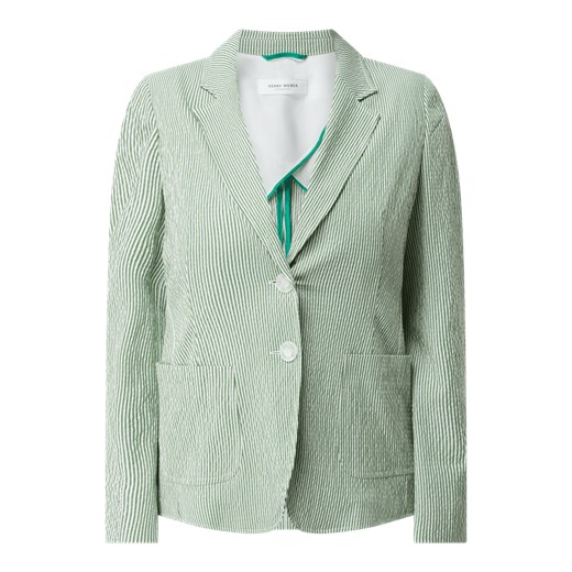Żakiet z bawełny seersucker Gerry Weber 42 wyprzedaż Peek&Cloppenburg
