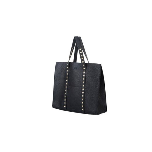 TOREBKA SHOPPER BAG ZŁOTE NITY XXI CZARNA monashe-pl szary duży