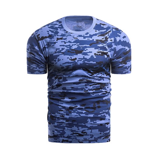 koszulka t-shirt pixel moro indigo ze sklepu Risardi w kategorii T-shirty męskie - zdjęcie 113843151
