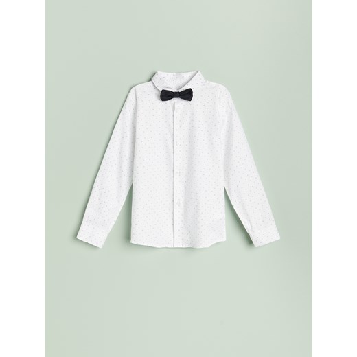 Reserved - Elegancka koszula z muszką - Biały Reserved 110 Reserved