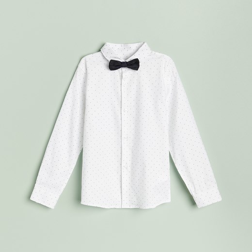 Reserved - Elegancka koszula z muszką - Biały Reserved 170 Reserved