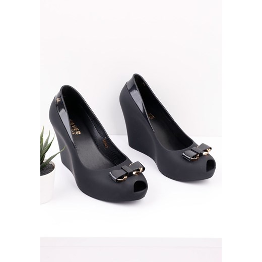 Sandały meliski czarne 8 Camille Yourshoes 37 okazja YourShoes