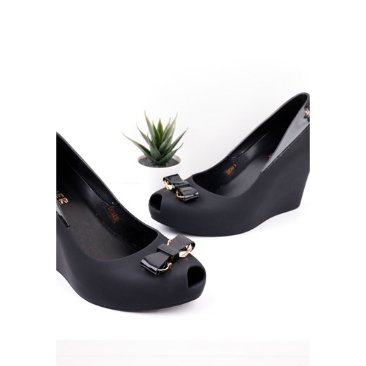Sandały meliski czarne 8 Camille Yourshoes 37 YourShoes promocja