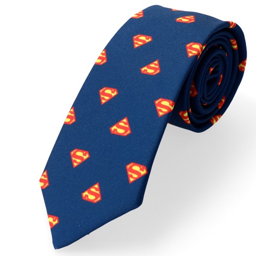 Krawat Granatowy Z Superhero Superman Dobrze Dodane Dobrze Dodane