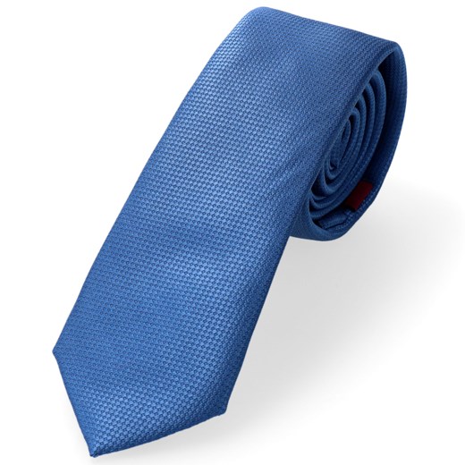 Krawat  Granatowo Niebieski W Mini Wzór Alborella Dobrze Dodane Dobrze Dodane