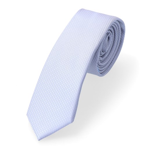 Krawat  Szary Srebrny Drobna Faktura Allodola Dobrze Dodane Dobrze Dodane