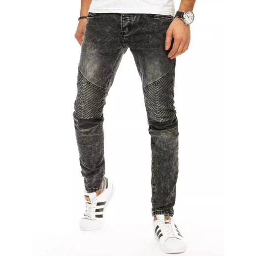 Dark gray men´s denim pants UX2942 Dstreet 36 Factcool