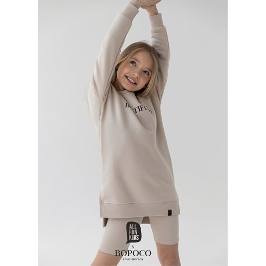 Dres dziewczęcy Beż All For Kids 140-146 www.e-lily.pl