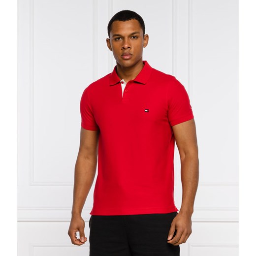 T-shirt męski czerwony Tommy Hilfiger z krótkimi rękawami 