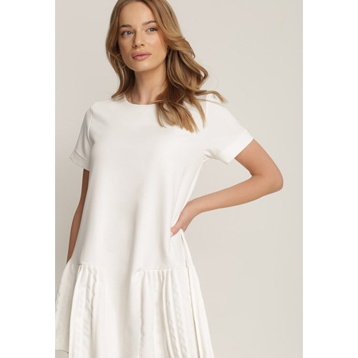 Kremowa Sukienka Prosacia ze sklepu Renee odzież w kategorii Sukienki - zdjęcie 113976070