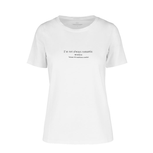 T-shirt Damski z napisem biały Volcano 38 Texas Club