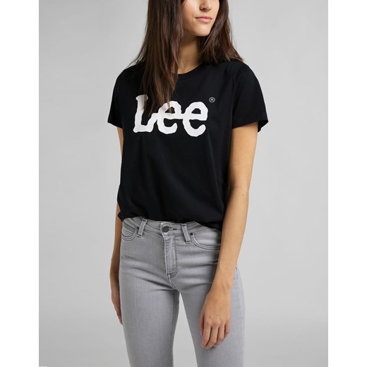 T-shirt Damski Lee LOGO TEE czarny Lee 40 Texas Club
