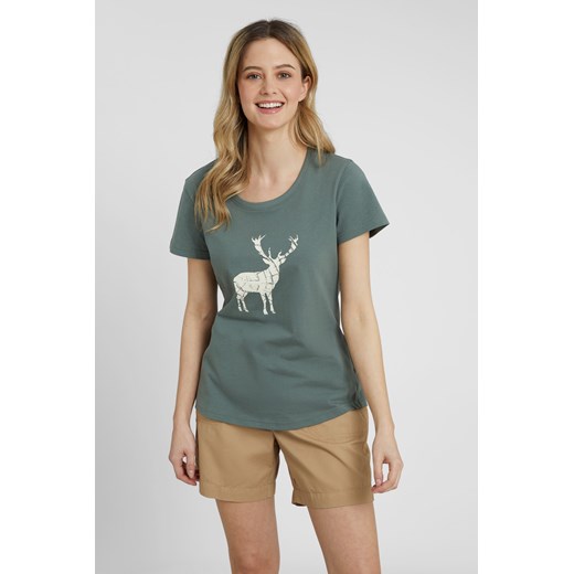 Stag Printed - t-shirt damski Mountain Warehouse 50 okazja Mountain Warehouse