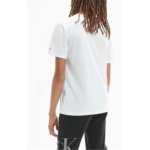 Biały t-shirt chłopięce Calvin Klein 