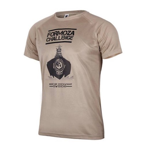 T-shirt męski Formoza Challenge z nadrukami z krótkimi rękawami 