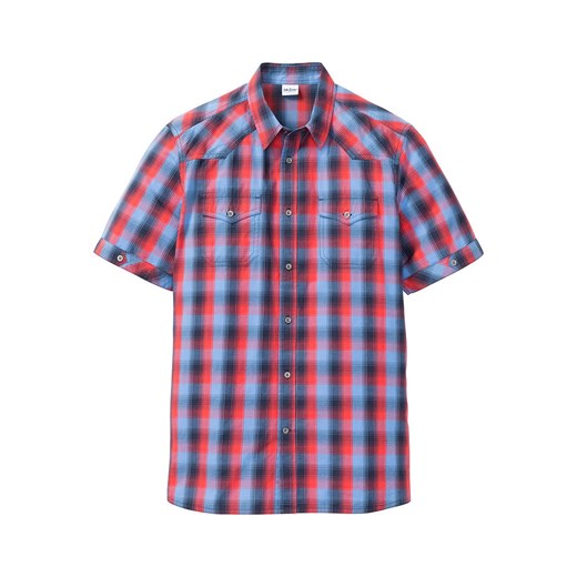 Koszula z krótkim rękawem i naszywanymi kieszeniami | bonprix 43/44 (XL) bonprix